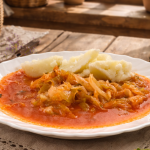 Friško zelje s paradajzom i pire krumpirom