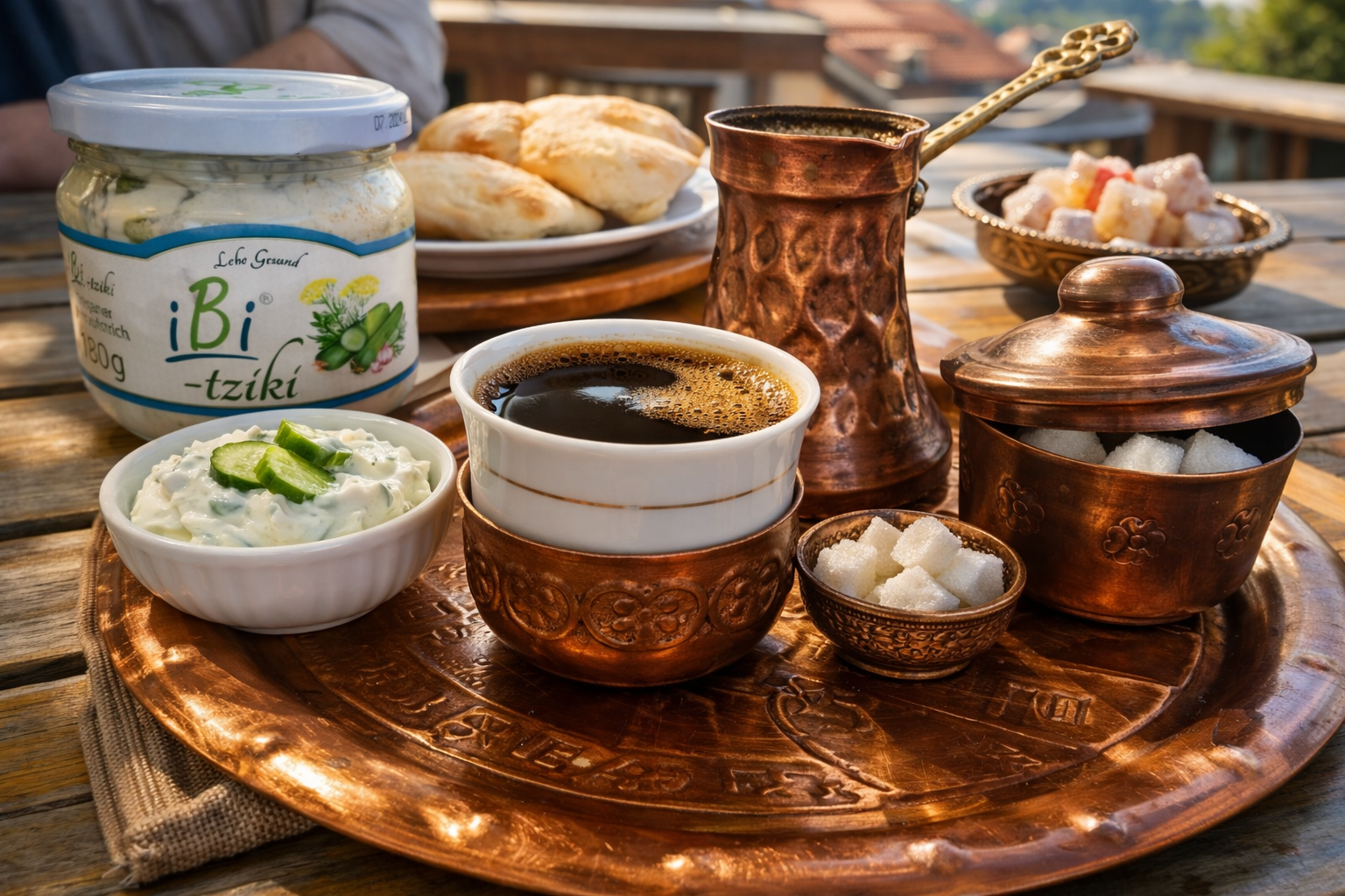 Bosanska kafa i somun na stolu (1)