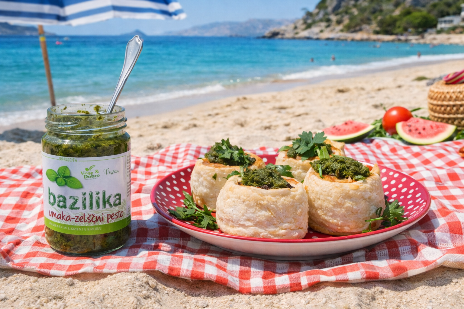 bazilika pesto od bosiljka proizvodi vege&dobro recepti rolice